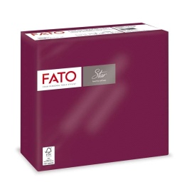 FATO Szalvéta Bordó 38*38cm 2rtg. 40 db/csomag, 30 csomag/karton