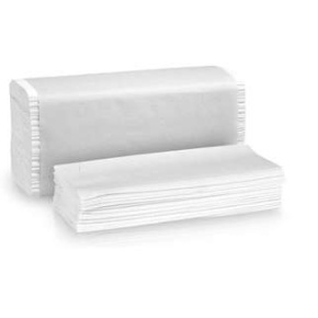 Smile Árstop ''V'' hajtogatott kéztörlő, 2 rétegű, hófehér, 23,2x22,9 cm, 150 lap, 20 csomag/karton