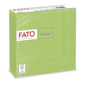 FATO Szalvéta Lime 33*33cm 2rtg.50db/csomag, 24csomag/karton