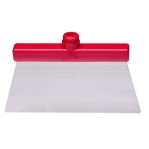 Nemesfém padlókaparó piros