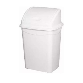 Planet Billenőfedeles szemetes kuka, műanyag, luxury, fehér, 4 L
