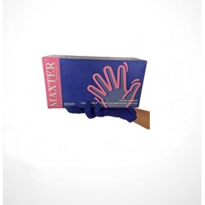 Maxter Nitril KOBALTKÉK púdermentes 100 db-os vizsgálókesztyű "L"