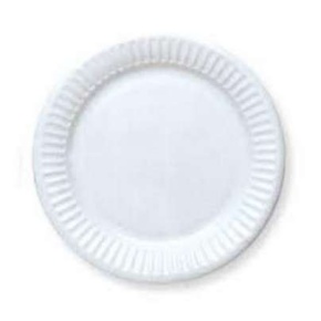 Papírtányér, fehér, 23 cm, 20db/csomag
