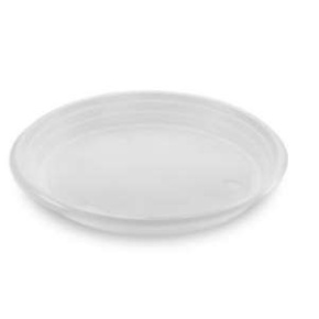 Eldobható lapostányér műanyag, 22cm 100db/csomag