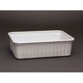 Eldobható alj fehér szögletes 50db/csomag 500ml 8cs/#