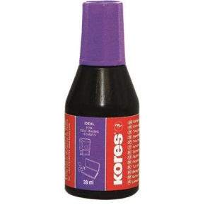 Festék  bélyegzőpárnára Kores 28ml lila