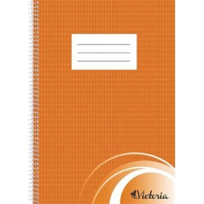 Füzet spirál Victoria francia kockás A4 70lap