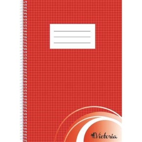 Füzet spirál Victoria kockás A4 70lap