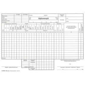 Gépüzemnapló D7570-110