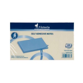 Jegyzettömb öntapadós 75x125 Victoria