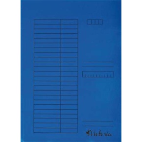Pólyás dosszié, karton A4 Victoria, Kék