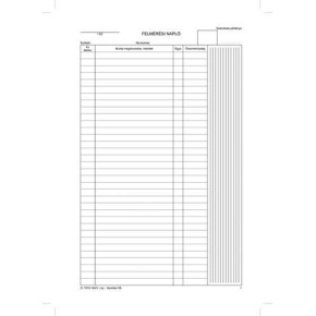 Felmérési Napló D.7570-104/V