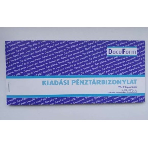 Kiadási pénztárbizonylat Docuform 25x2 -B.318-103/V