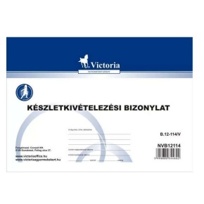 Készletkivételezési bizonylat, 25x4, A5, VICTORIA "B.12-114"