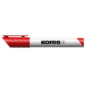 Tábla- és flipchart marker, 3 mm, kúpos, KORES "K-Marker XW1", piros