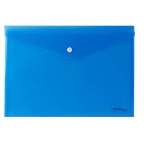 Irattartó tasak, A4, PP, patentos, VICTORIA OFFICE, kék