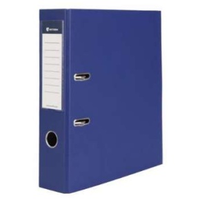 Iratrendező, 75 mm, A4, PP/karton, VICTORIA OFFICE, "Basic", tengerészkék