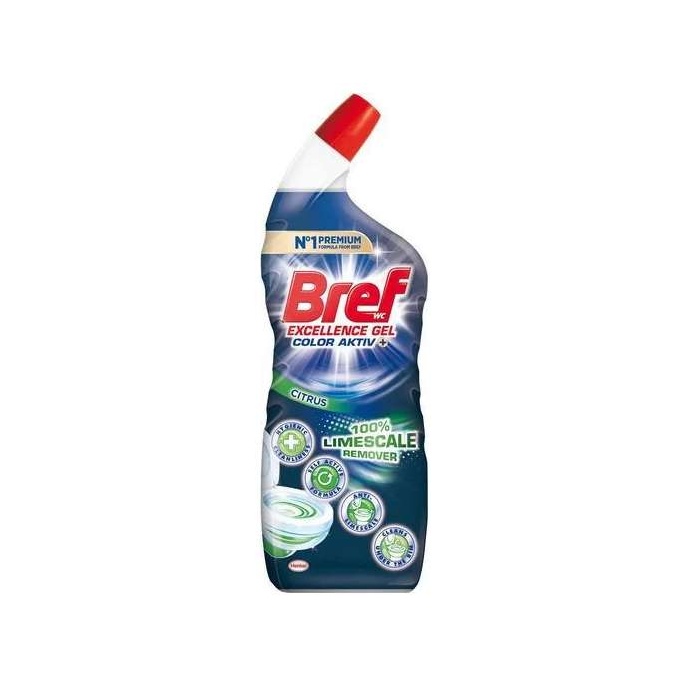 Bref WC-tisztítógél, 700 ml, citrus