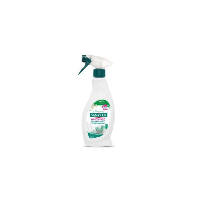 Fertőtlenítő- és szagtalanító spray, 500 ml, SANYTOL, textíliákhoz