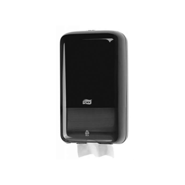 Tork hajtogatott toalettpapír adagoló, fekete