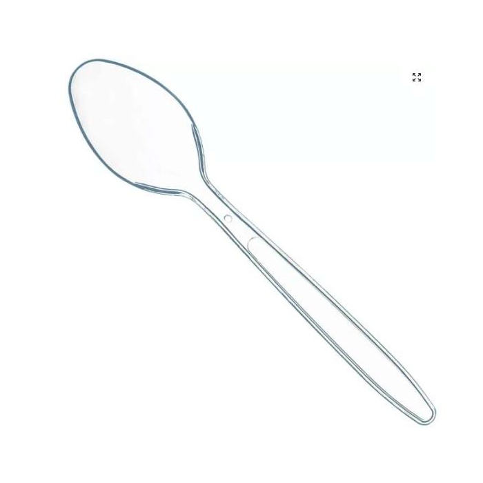 Eldobható kanál műanyag, extra erős, átlátszó, 100 db/csomag