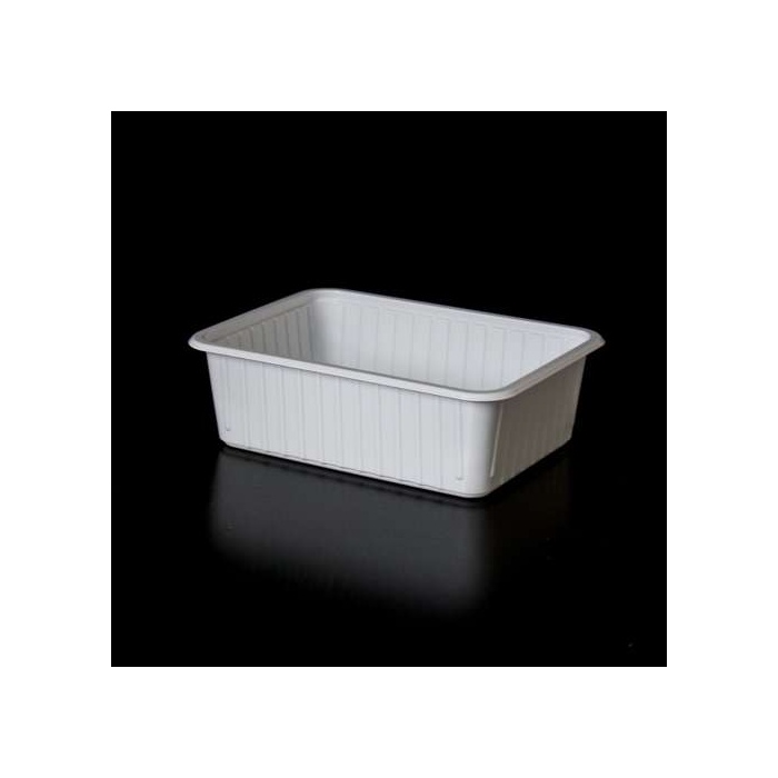 Eldobható alj fehér szögletes 50db/csomag 750ml 8cs/#