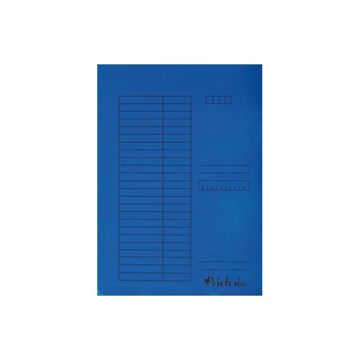 Pólyás dosszié, karton A4 Victoria, Kék