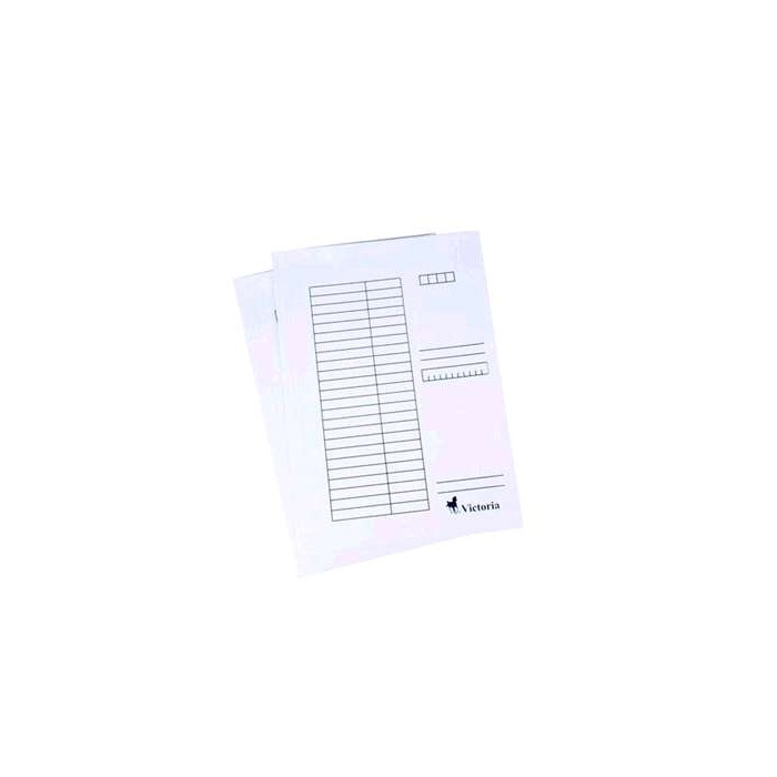 Pólyás dosszié, karton, A4, VICTORIA, fehér