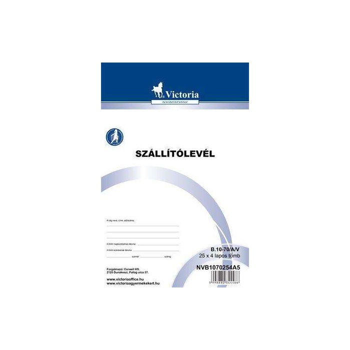 Szállítólevél 25x4 A/5  B.10-70/A/V