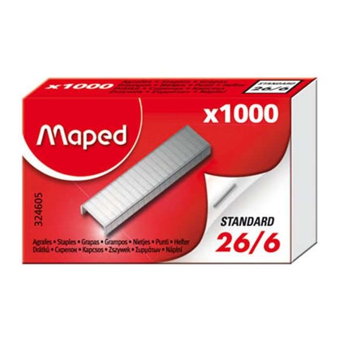 Tűzőkapocs 26/6 Maped 1000 darab/doboz